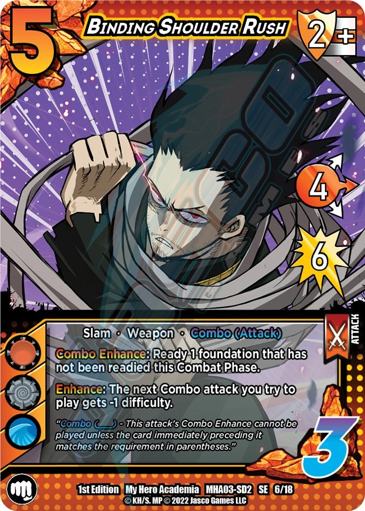 Image for Binding Shoulder Rush (UniVersus: My Hero Academia: Heroes Clash) (6/18) - UniVersus