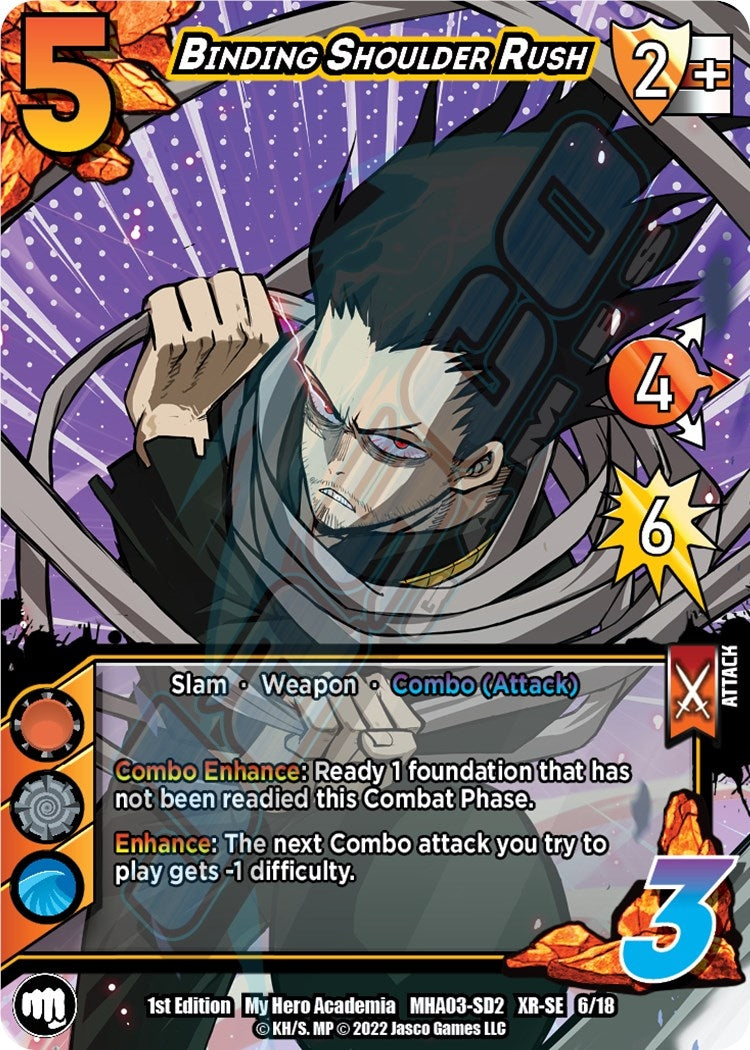 Image for Binding Shoulder Rush (XR) (UniVersus: My Hero Academia: Heroes Clash) (6/18) - UniVersus