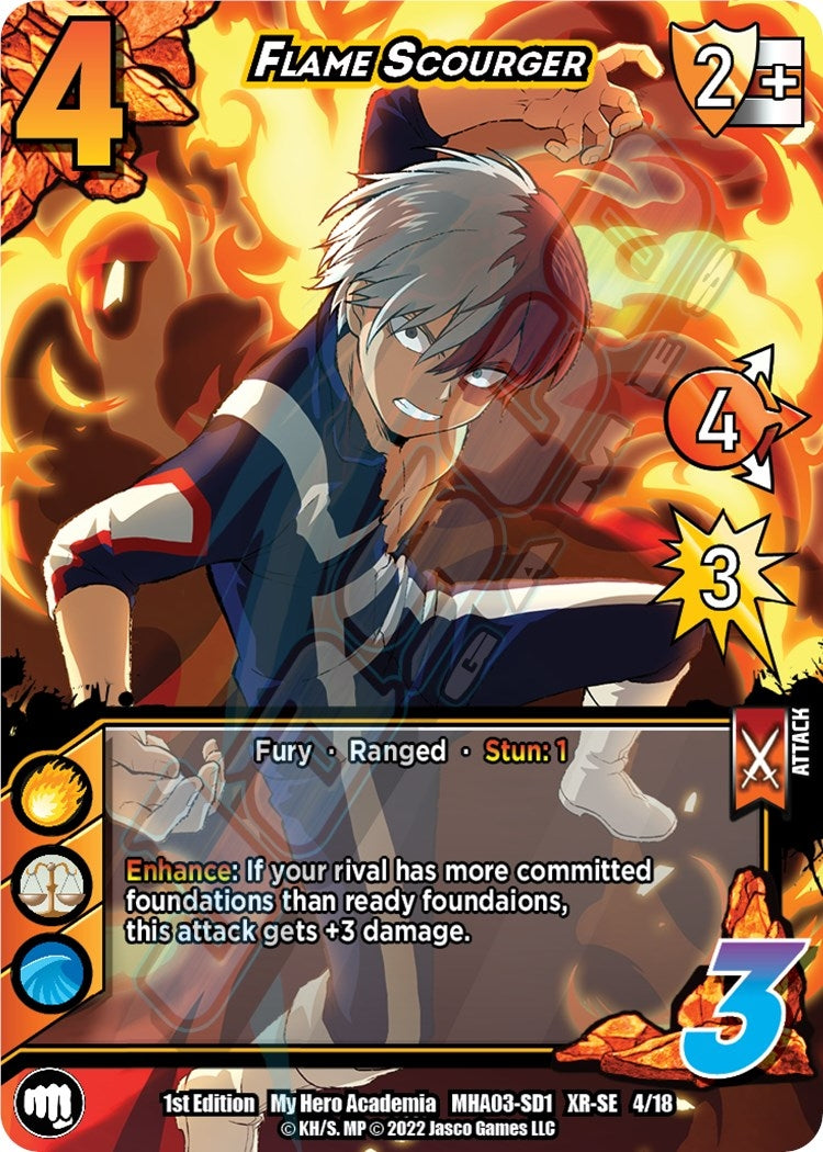 Image for Flame Scourger (XR) (UniVersus: My Hero Academia: Heroes Clash) (4/18) - UniVersus