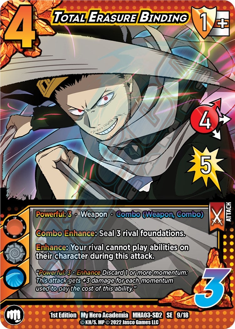 Image for Total Erasure Binding (UniVersus: My Hero Academia: Heroes Clash) (9/18) - UniVersus