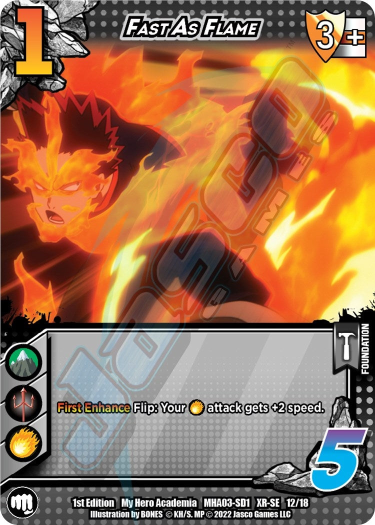 Image for Fast as Flame (XR) (UniVersus: My Hero Academia: Heroes Clash) (12/18) - UniVersus
