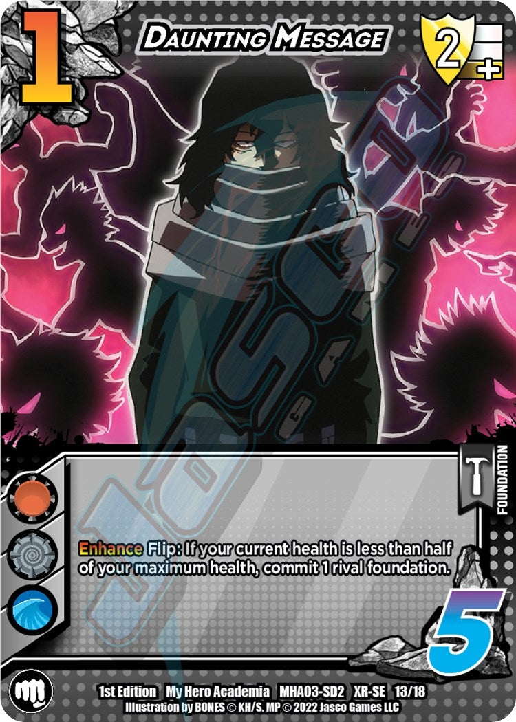 Image for Daunting Message (XR) (UniVersus: My Hero Academia: Heroes Clash) (13/18) - UniVersus