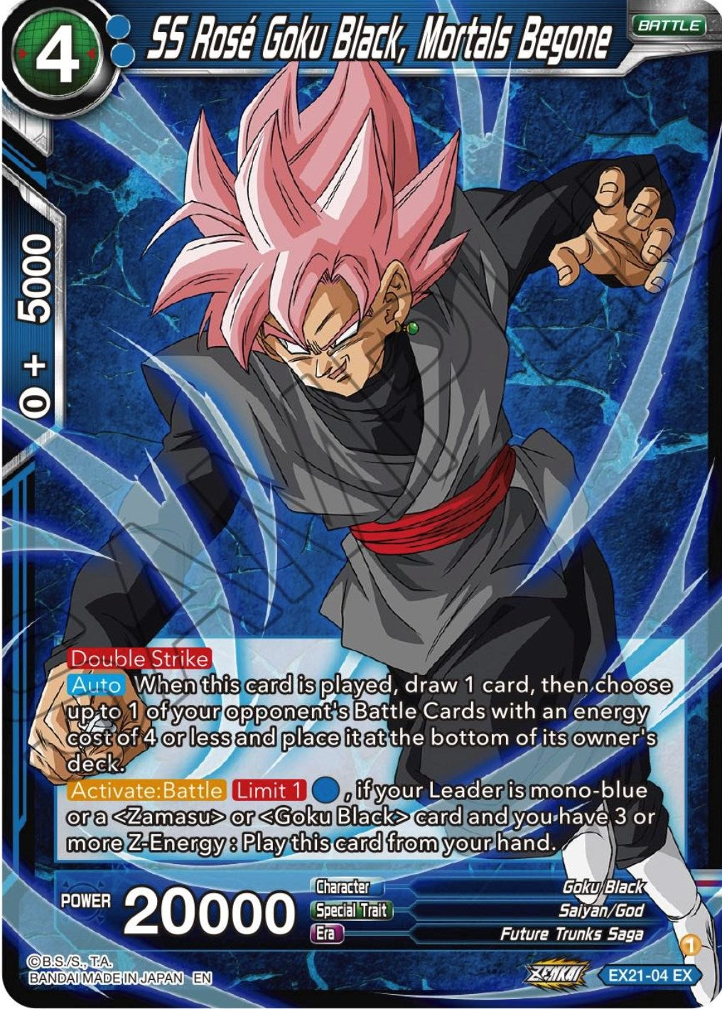 Image for SS Rose Goku Black, Mortals Begone (5th Anniversary Set) (EX21-04) - Dragon Ball Super: Masters
