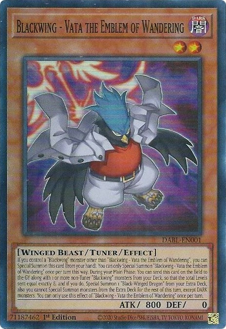 Image for Blackwing - Vata the Emblem of Wandering (Darkwing Blast) (DABL-EN001) - YuGiOh