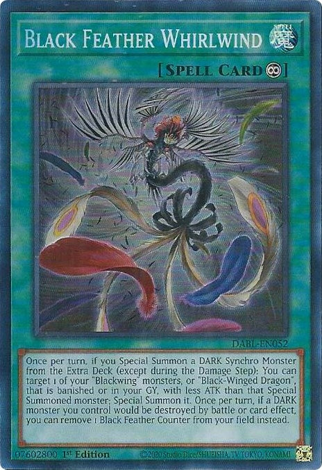 Image for Black Feather Whirlwind (Darkwing Blast) (DABL-EN052) - YuGiOh