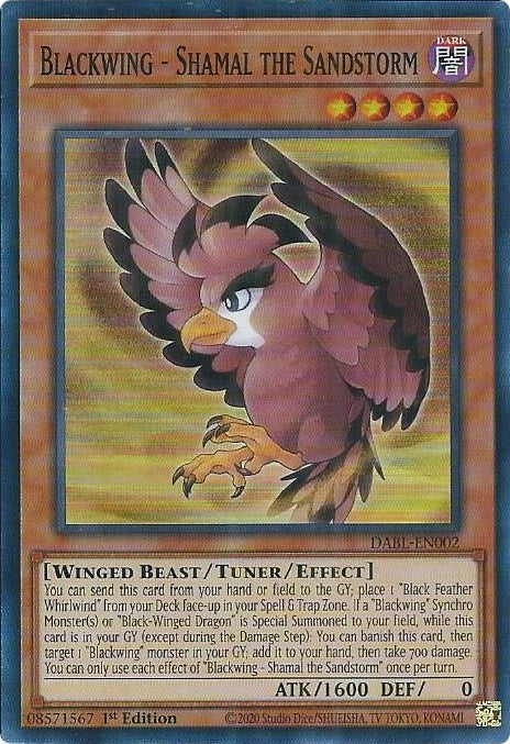 Image for Blackwing - Shamal the Sandstorm (Darkwing Blast) (DABL-EN002) - YuGiOh
