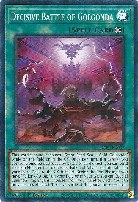 Image for Decisive Battle of Golgonda (Darkwing Blast) (DABL-EN054) - YuGiOh
