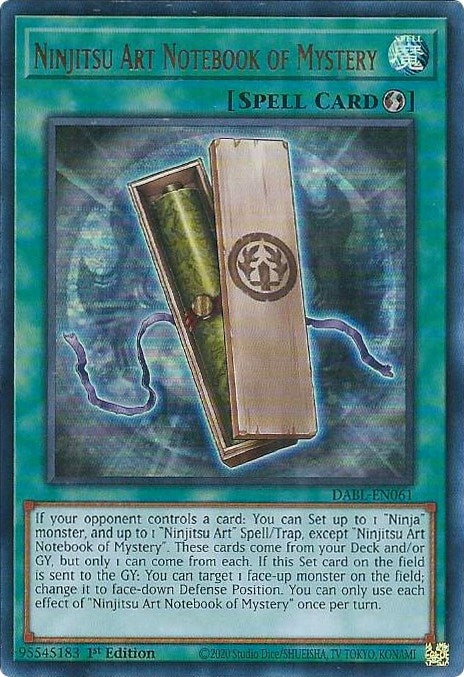 Image for Ninjitsu Art Notebook of Mystery (Darkwing Blast) (DABL-EN061) - YuGiOh