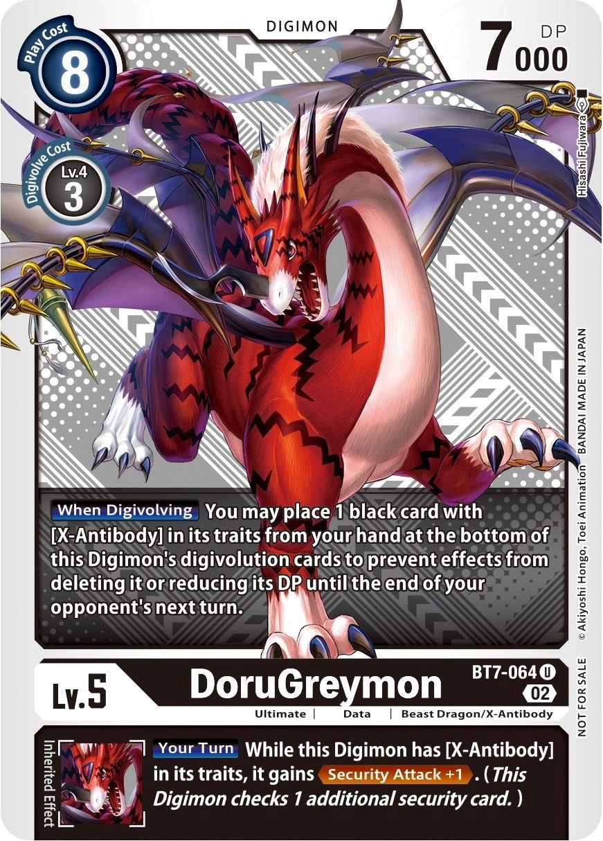 Image for DoruGreymon (Winner Pack Xros Encounter) (BT07) (BT7-064 U) - Digimon Card Game