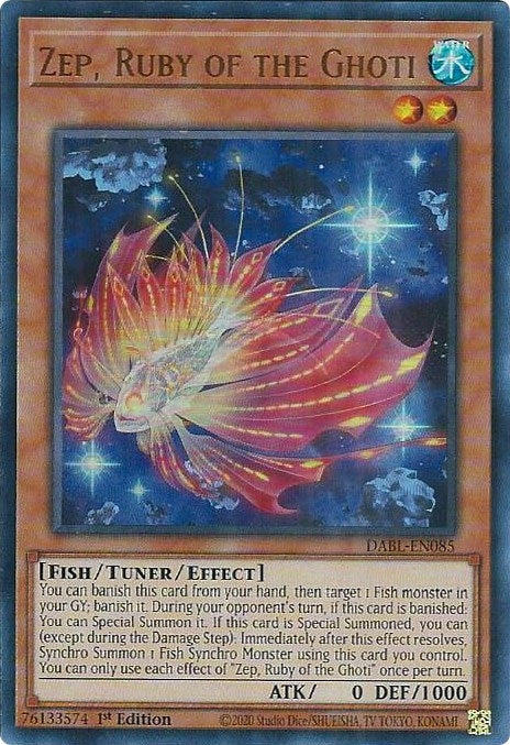 Image for Zep, Ruby of the Ghoti (Darkwing Blast) (DABL-EN085) - YuGiOh