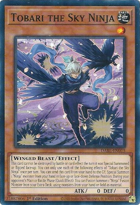 Image for Tobari the Sky Ninja (Darkwing Blast) (DABL-EN015) - YuGiOh