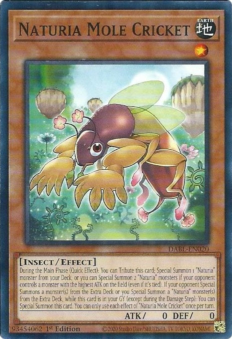 Image for Naturia Mole Cricket (Darkwing Blast) (DABL-EN020) - YuGiOh