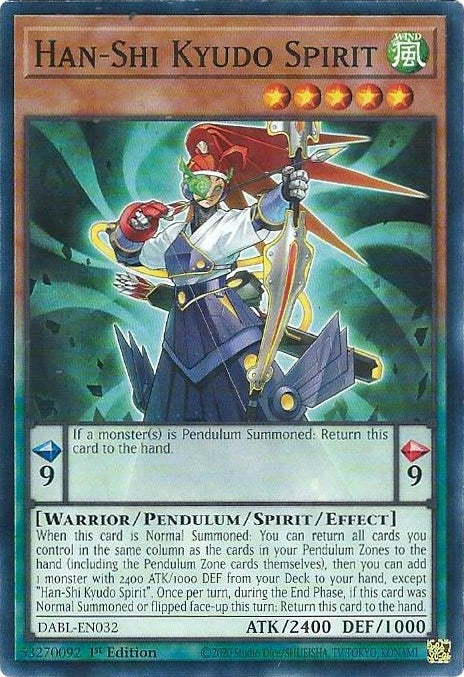 Image for Han-Shi Kyudo Spirit (Darkwing Blast) (DABL-EN032) - YuGiOh