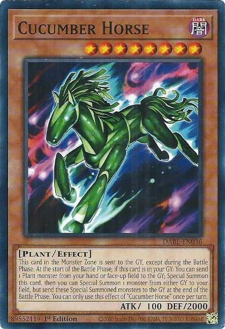 Image for Cucumber Horse (Darkwing Blast) (DABL-EN036) - YuGiOh