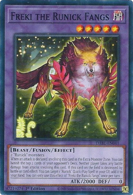 Image for Freki the Runick Fangs (Darkwing Blast) (DABL-EN041) - YuGiOh