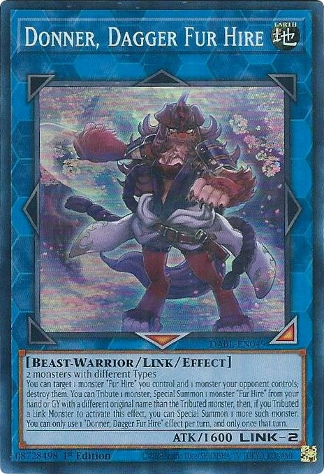 Image for Donner, Dagger Fur Hire (Darkwing Blast) (DABL-EN049) - YuGiOh