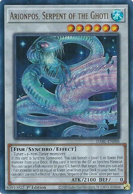 Image for Arionpos, Serpent of the Ghoti (Darkwing Blast) (DABL-EN088) - YuGiOh
