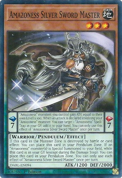 Image for Amazoness Silver Sword Master (Darkwing Blast) (DABL-EN094) - YuGiOh