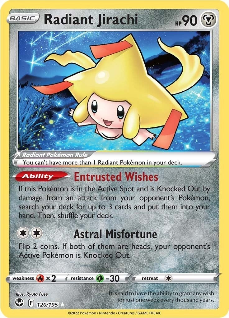 Image for Radiant Jirachi (SWSH12: Silver Tempest) (120/195) - Pokemon