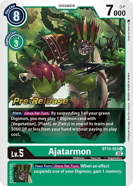 Image for Ajatarmon (BT10_PR) (BT10-053 U) - Digimon Card Game