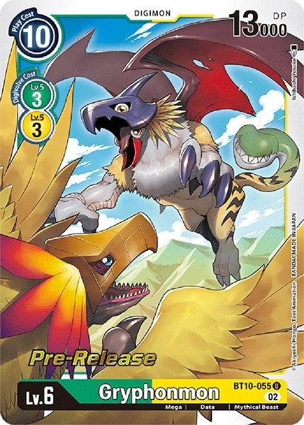 Image for Gryphonmon (BT10_PR) (BT10-055 U) - Digimon Card Game