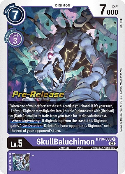 Image for SkullBaluchimon (BT10_PR) (BT10-080 U) - Digimon Card Game