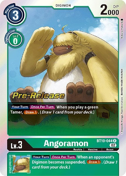 Image for Angoramon (BT10_PR) (BT10-044 R) - Digimon Card Game