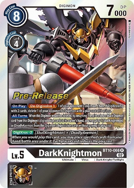 Image for DarkKnightmon (BT10_PR) (BT10-066 R) - Digimon Card Game