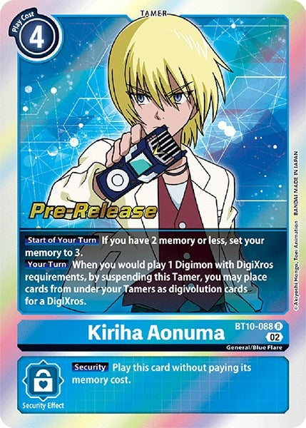 Image for Kiriha Aonuma (BT10_PR) (BT10-088 R) - Digimon Card Game