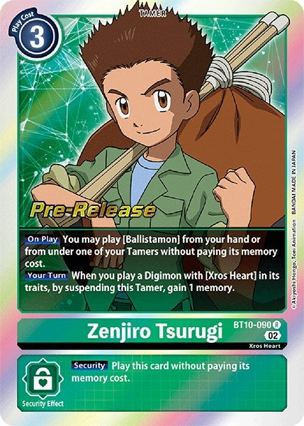 Image for Zenjiro Tsurugi (BT10_PR) (BT10-090 R) - Digimon Card Game