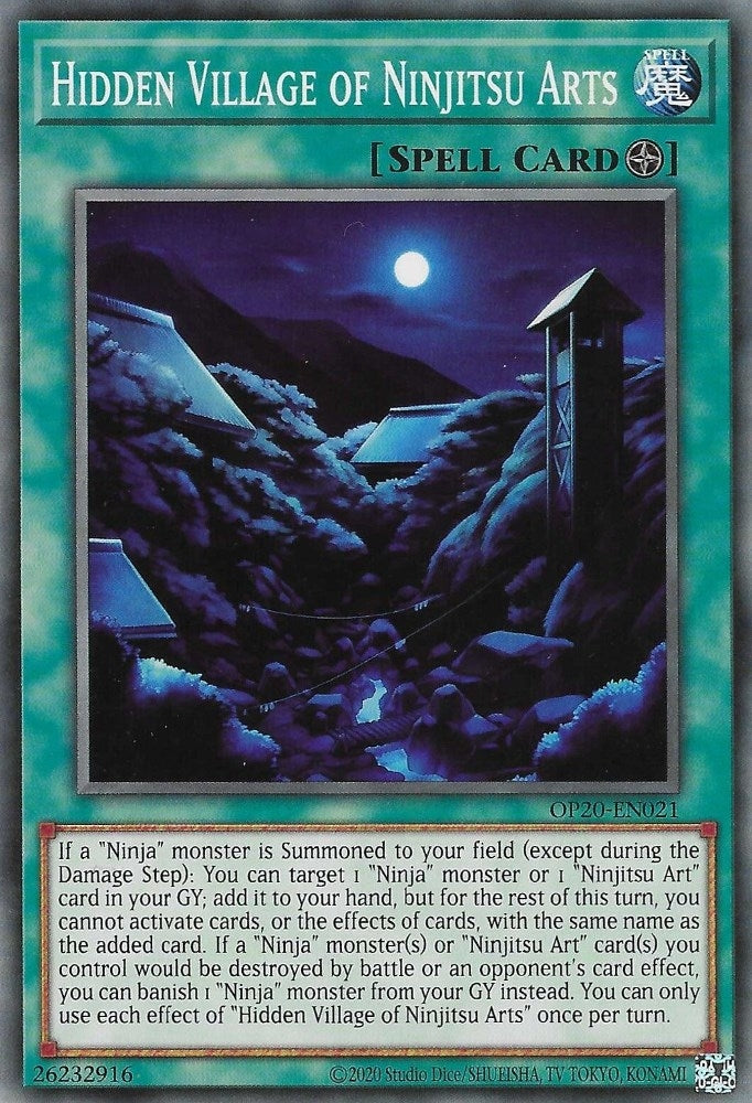 Image for Hidden Village of Ninjitsu Arts (OTS Tournament Pack 20) (OP20-EN021) - YuGiOh