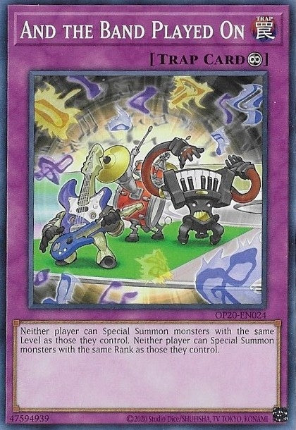 Image for And the Band Played On (OTS Tournament Pack 20) (OP20-EN024) - YuGiOh