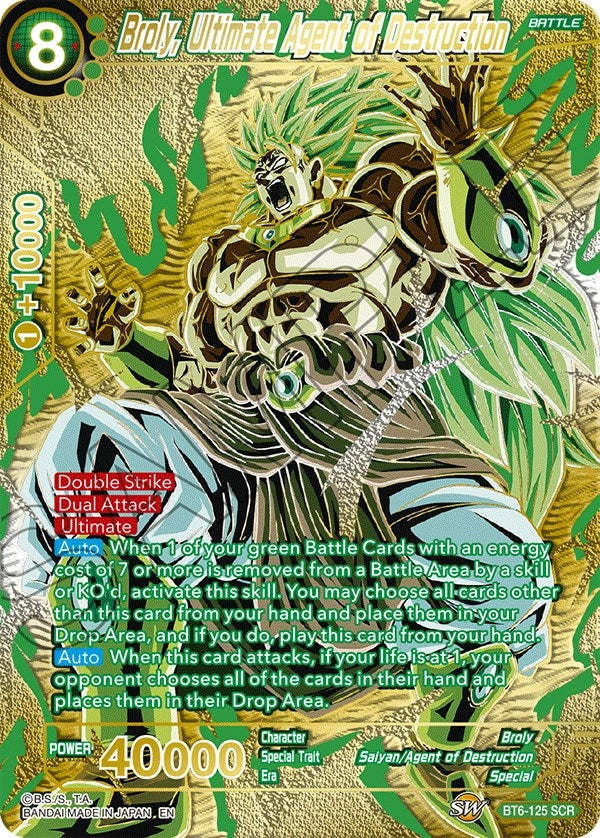 Image for Broly, Ultimate Agent of Destruction (Premium Edition) (5th Anniversary Set) (BT6-125) - Dragon Ball Super: Masters