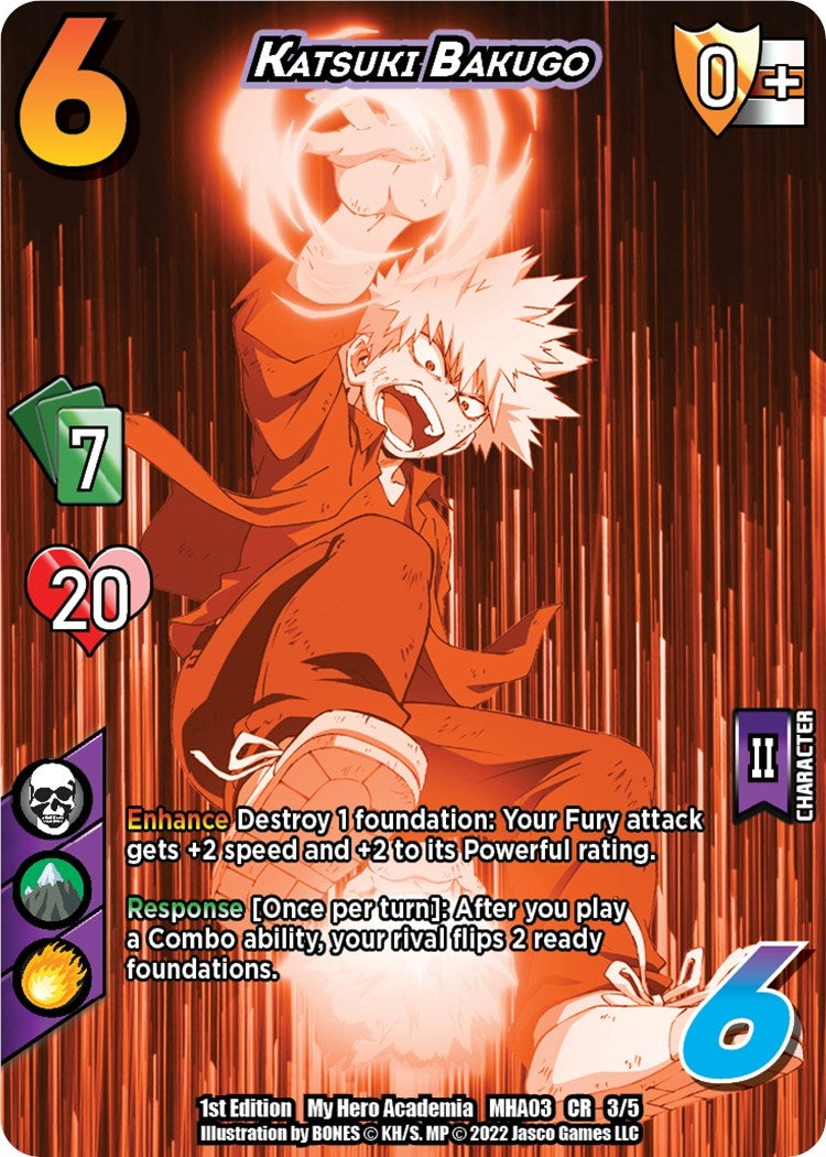 Image for Katsuki Bakugo (Serial Numbered) (UniVersus: My Hero Academia: Heroes Clash) (3/5) - UniVersus