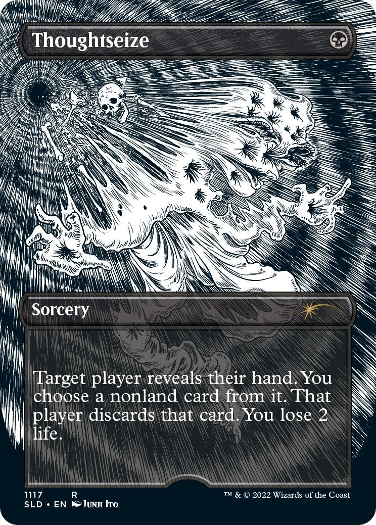 Image for Thoughtseize (Borderless) (Secret Lair Drop Series) (1117) - Magic: The Gathering