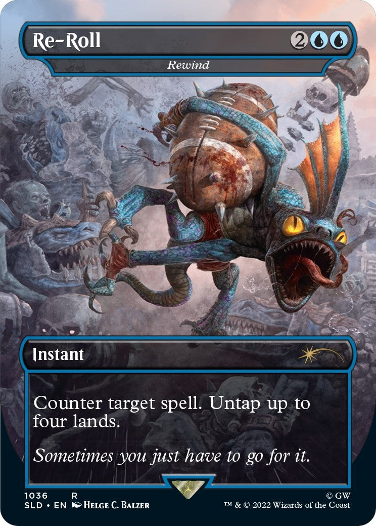 Image for Re-Roll - Rewind (Borderless) (Secret Lair Drop Series) (1036) - Magic: The Gathering