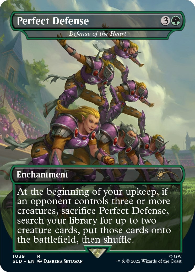 Image for Perfect Defense - Defense of the Heart (Borderless) (Secret Lair Drop Series) (1039) - Magic: The Gathering