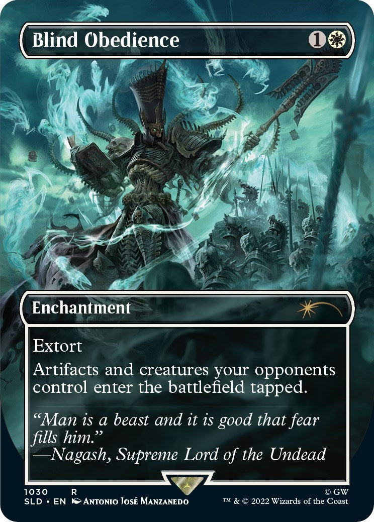 Image for Blind Obedience (Borderless) (Secret Lair Drop Series) (1030) - Magic: The Gathering