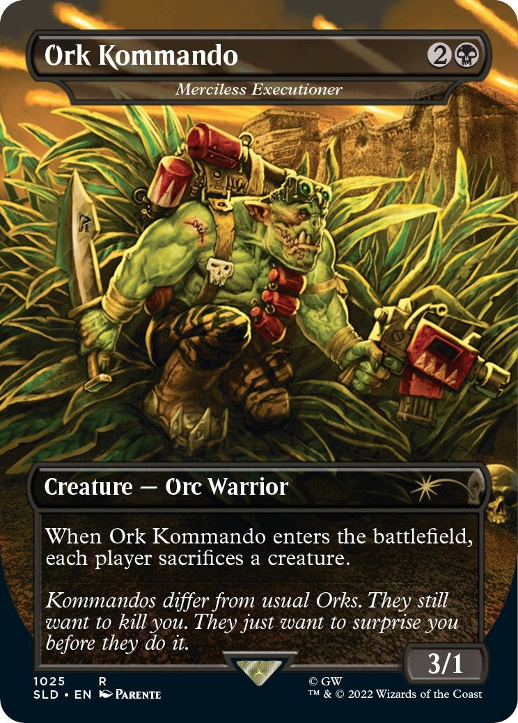Image for Ork Kommando - Merciless Executioner (Borderless) (Secret Lair Drop Series) (1025) - Magic: The Gathering