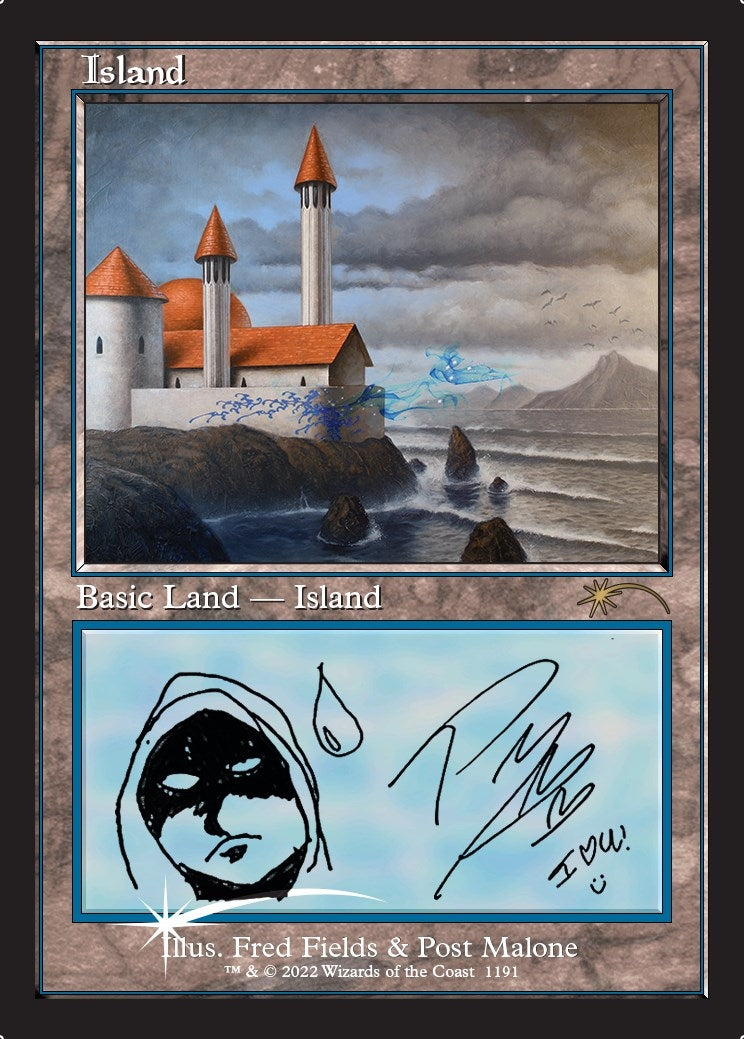 Image for Island (Post Malone) (Secret Lair Drop Series) (1191) - Magic: The Gathering
