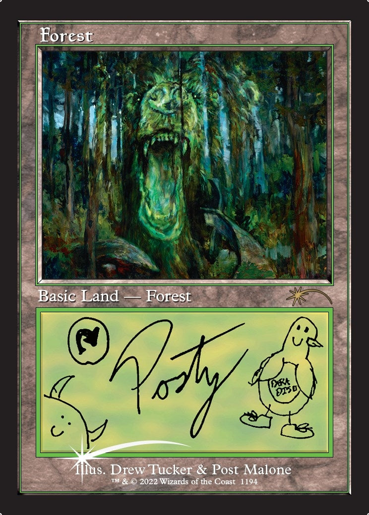 Image for Forest (Post Malone) (Secret Lair Drop Series) (1194) - Magic: The Gathering