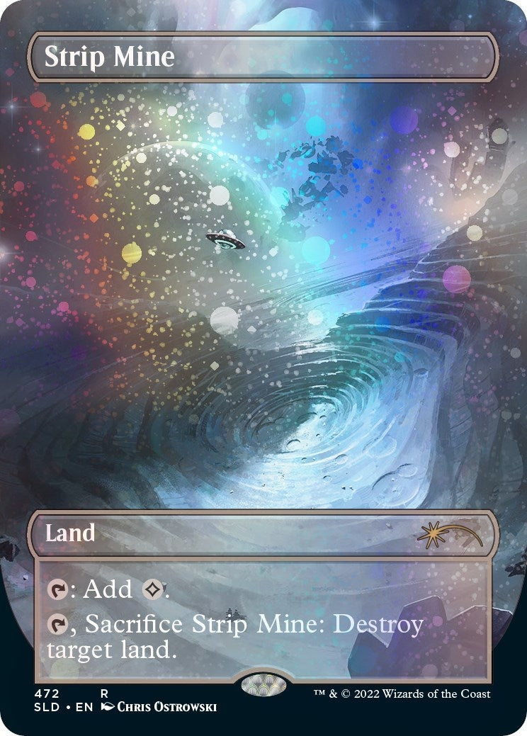 Image for Strip Mine (Borderless) (Galaxy Foil) (Secret Lair Drop Series) (472) - Magic: The Gathering