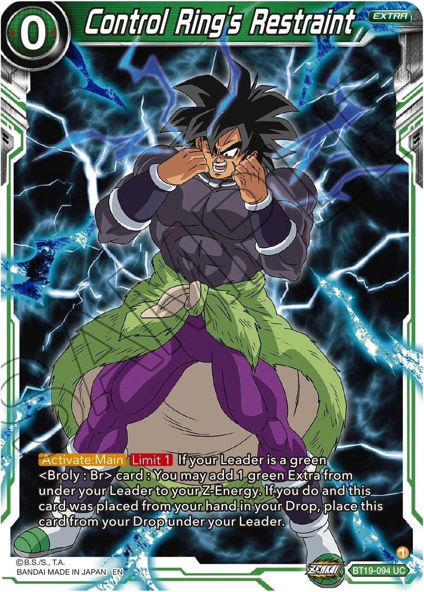 Image for Control Ring's Restraint (Fighter's Ambition) (BT19-094) - Dragon Ball Super: Masters