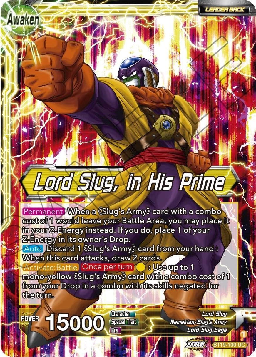 Image for Lord Slug // Lord Slug, in His Prime (Fighter's Ambition) (BT19-100) - Dragon Ball Super: Masters