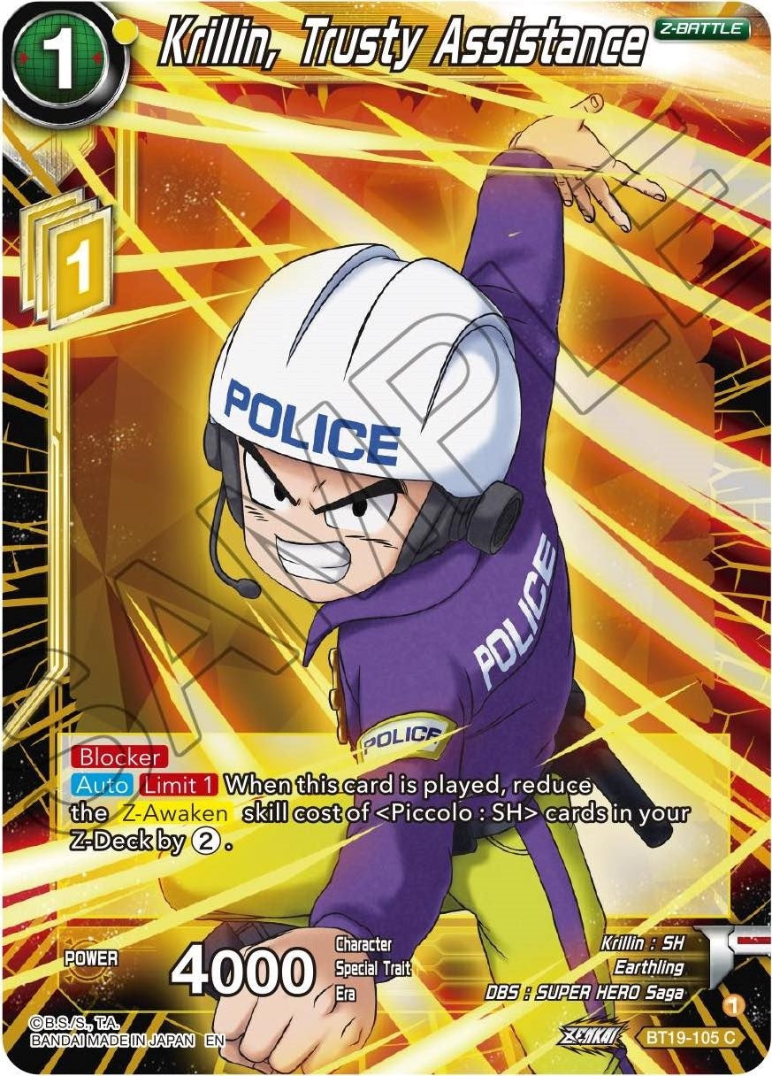 Image for Krillin, Trusty Assistance (Fighter's Ambition) (BT19-105) - Dragon Ball Super: Masters