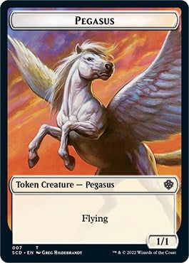 Image for Pegasus // Faerie Double-Sided Token (Starter Commander Decks) (7 // 10) - Magic: The Gathering