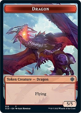 Image for Dragon Double-Sided Token (Starter Commander Decks) (16) - Magic: The Gathering