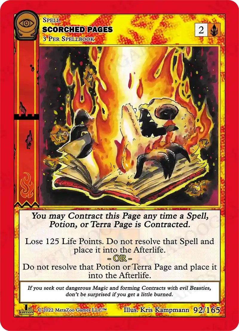 Image for Scorched Pages (Seance: First Edition) (92/165) - MetaZoo