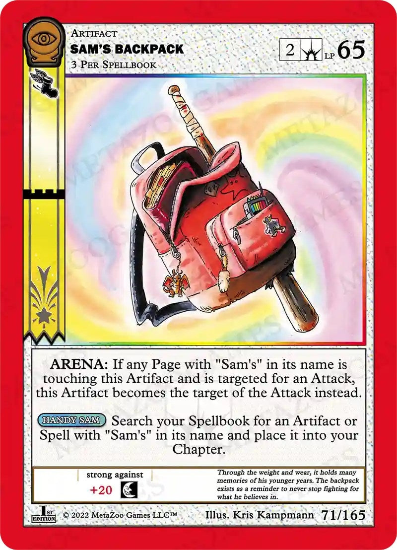 Image for Sam's Backpack (Seance: First Edition) (71/165) - MetaZoo