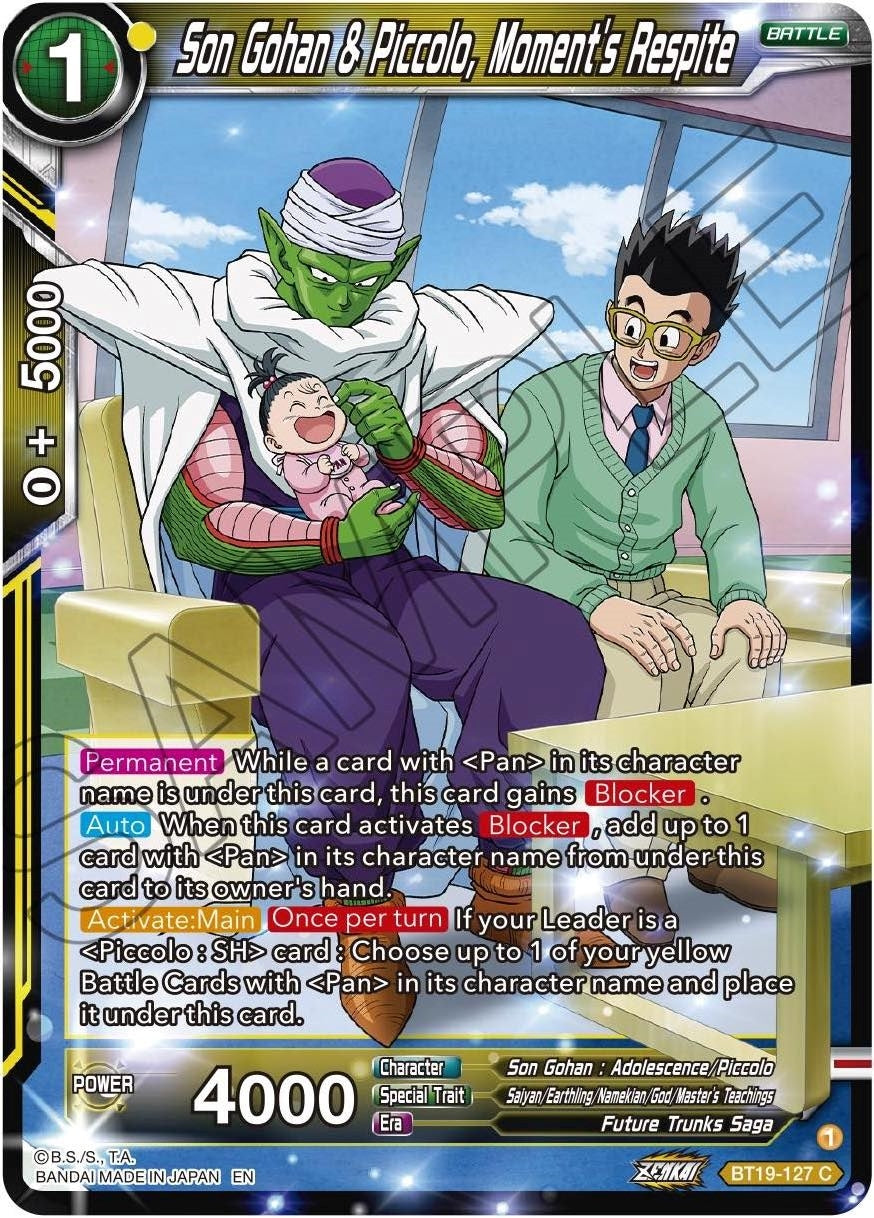 Image for Son Gohan & Piccolo, Moment's Respite (Fighter's Ambition) (BT19-127) - Dragon Ball Super: Masters